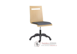 ELSI LN KOL, kancelářská židle, černá / buk / látka