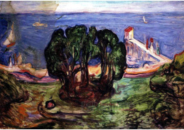 VEM13-60 Edvard Munch - Stromy na břehu