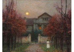 Jakub Schikaneder - Večer v zahradě