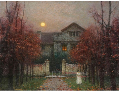 Jakub Schikaneder - Večer v zahradě