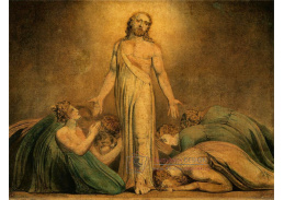 KO III-393 William Blake - Kristus zjevující se apoštolům po vzkříšení