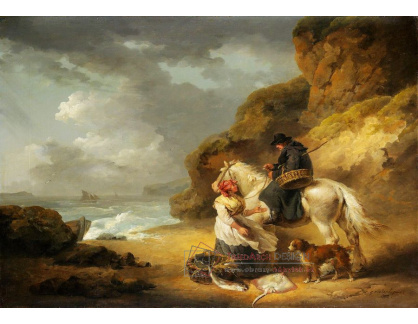 D-7236 George Morland - Prodej ryb