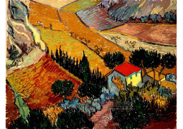 VR2-305 Vincent van Gogh - Krajina s domem a oráčem