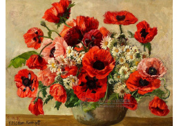 VN-77 Elsbeth Müller-Kaempff - Květiny a červené máky