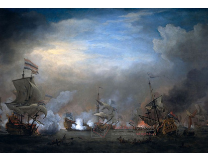 VL13 Willem van de Velde - Bitva o Texel 21. srpna 1673