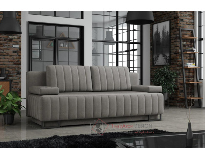 GINA, pohovka rozkládací, látka Premium Velvet 314 světle šedá