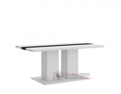 BORIS, konferenční stolek 110x60cm, bílá / černá
