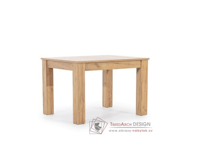 SNOBI SB14, jídelní stůl rozkládací 112-145-178x90cm, dub craft zlatý