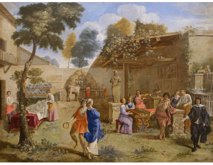 A-3472 Giovanni Battista Passeri - Hudební večírek v zahradě