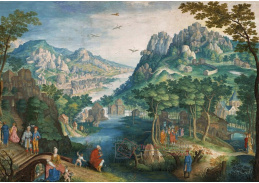 A-7395 Gillis van Coninxloo - Horská krajina s údolím řeky a prorokem
