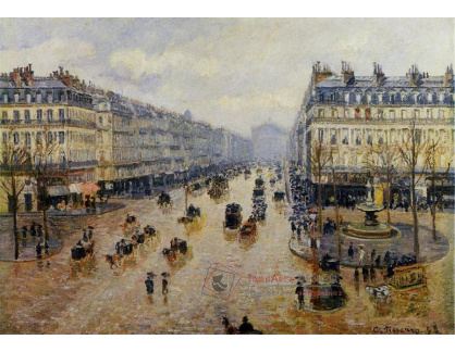 VCP-109 Camille Pissarro - Avenue de l Opera, déšť