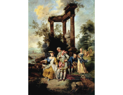 VN-307 Johann Conrad Seekatz - Rodina Goethe
