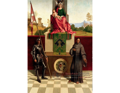 VSO1505 Giorgione - Oltář Castelfranco, Madonna se světci