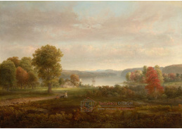 A-2517 Thomas Moran - Pohled na Hudson na podzim