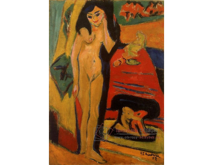 VELK 62 Ernst Ludwig Kirchner - Akt za oponou