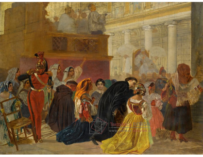 VR-442 Karl Pavlovič Briullov - Po návratu papeže Piuse IX do Říma roku 1850