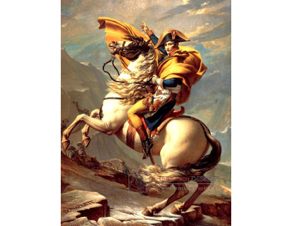 VSO132 Jacques-Louis David - Jezdecký portrét Napoleona Bonaparte