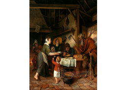 A-4617 Jan Steen - Satýr v rolnické rodině