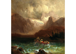 A-1582 Carl Millner - Bouře na Gosausee s Dachsteinem v pozadí