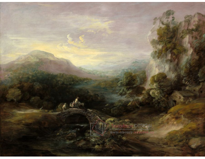 A-1836 Thomas Gainsborough - Horská krajina s mostem
