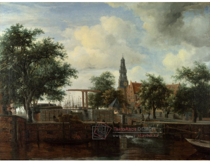 A-3684 Meindert Hobbema - Haarlem Lock v Amsterdamu