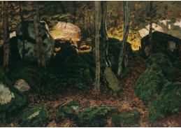 D-7057 Carl Schuch - Uvnitř lesa v Saut du Doubs