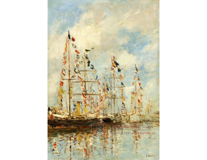 D-7829 Eugene Boudin - Jachta Basin v Trouville-Deauville